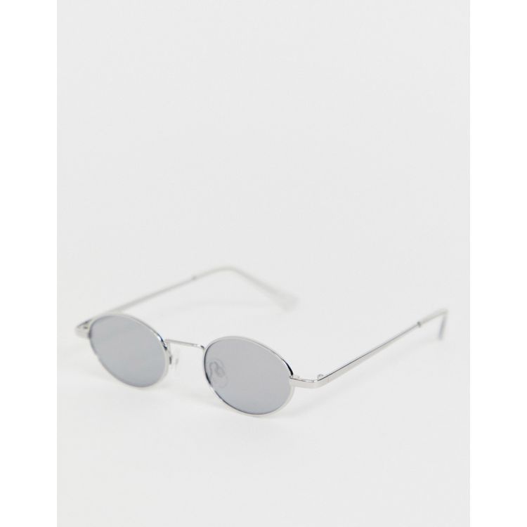 Bershka square sunglasses in grey marble
