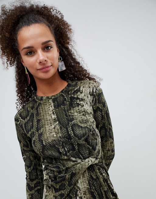 Bershka on sale snake dress