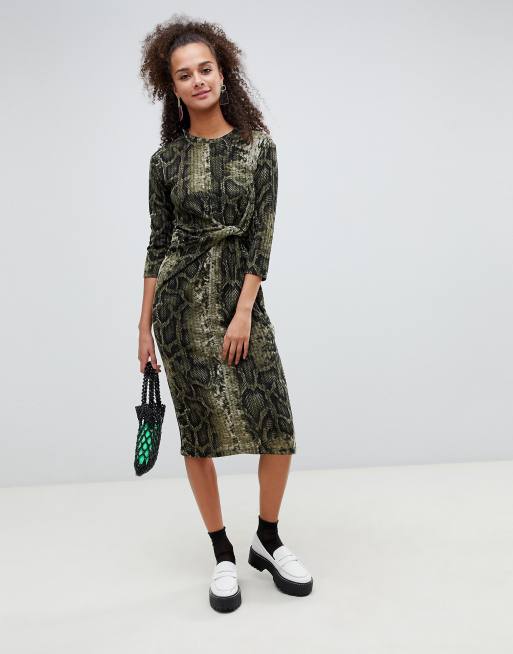 Bershka on sale snake dress