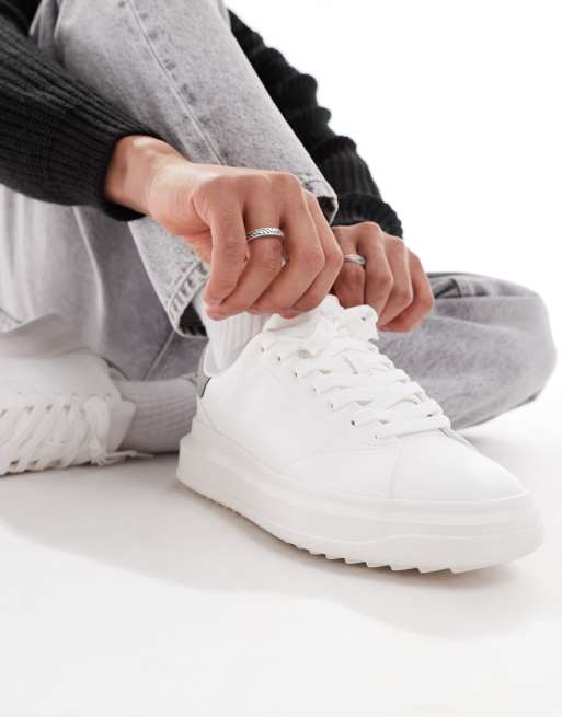 Bershka white sneakers online