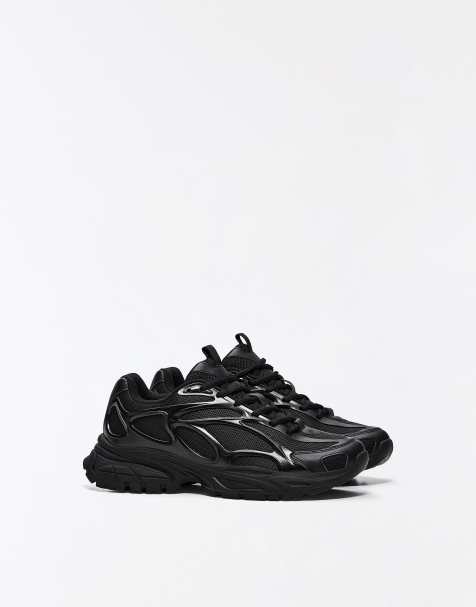 Bershka sneakers chunky combinées noires - view 1