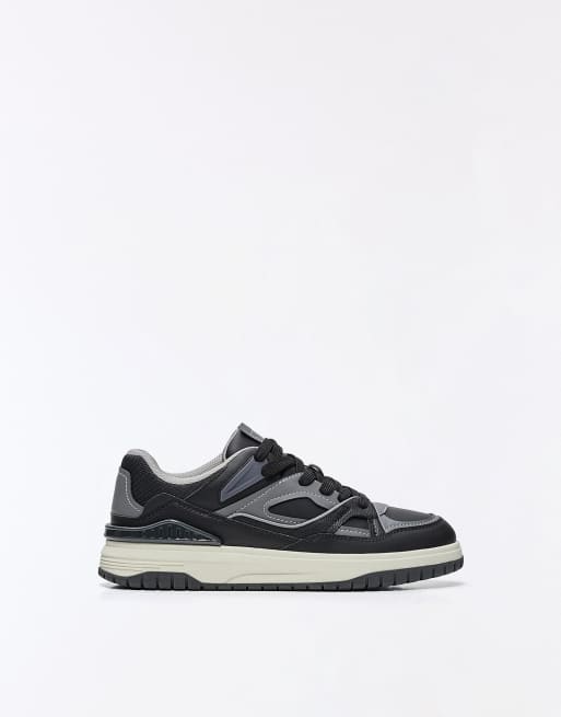 Bershka sneakers chunky multipiece nere, 2 di 6