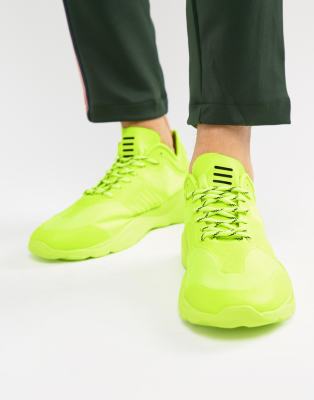 sneakers with neon yellow