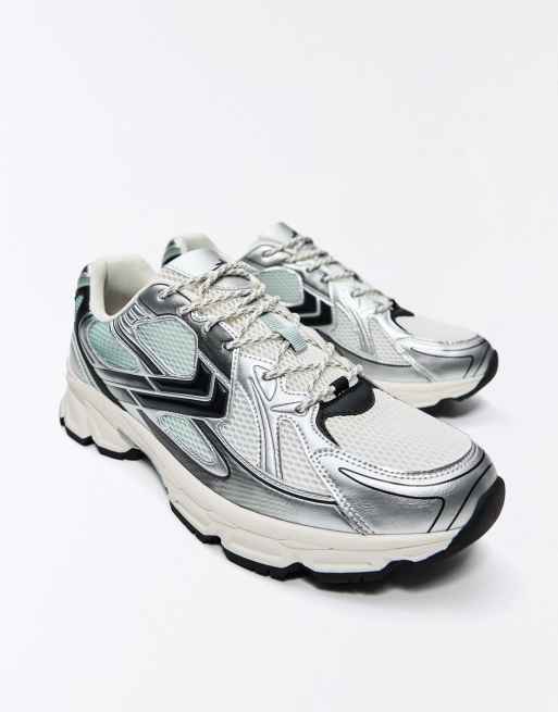 Bershka - Sneakers in wit, 4 van 6