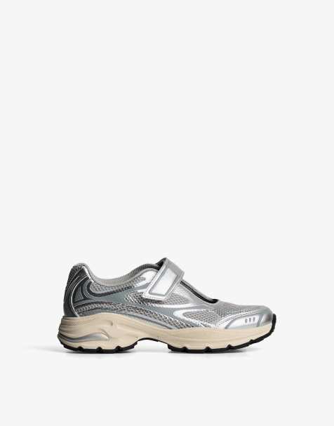 Bershka - Sneakers Mary Jane argento - view 1
