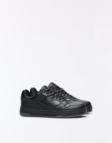 Bershka - Sneakers met dikke zool in zwart - view 1