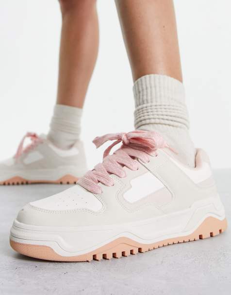 Sneakers alte nere e rosa da donna Champion Rebound High