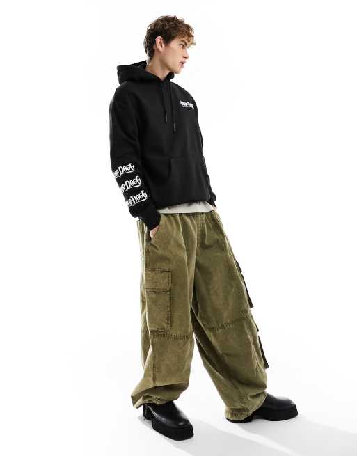 ASKYURSELF Snoop パーカー トレーナーHiphop 古着 黒 Bershka Snoop Dogg hoodie in black | ASOS