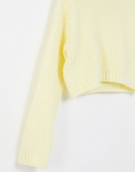 Pull jaune bershka new arrivals