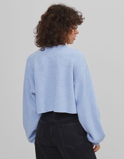 12+ Blue Cropped Sweater