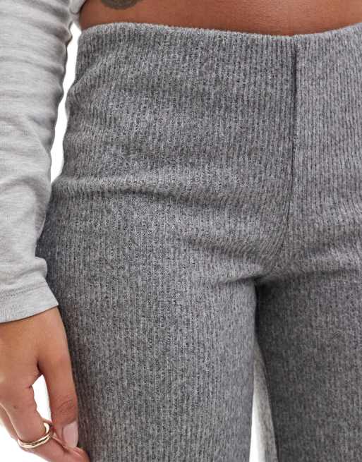 ☆ドイツ発*BERSHKA*新作*ワイドレッグパンツ/GREY☆ Bershka wide leg pintuck sweatpants in gray | ASOS