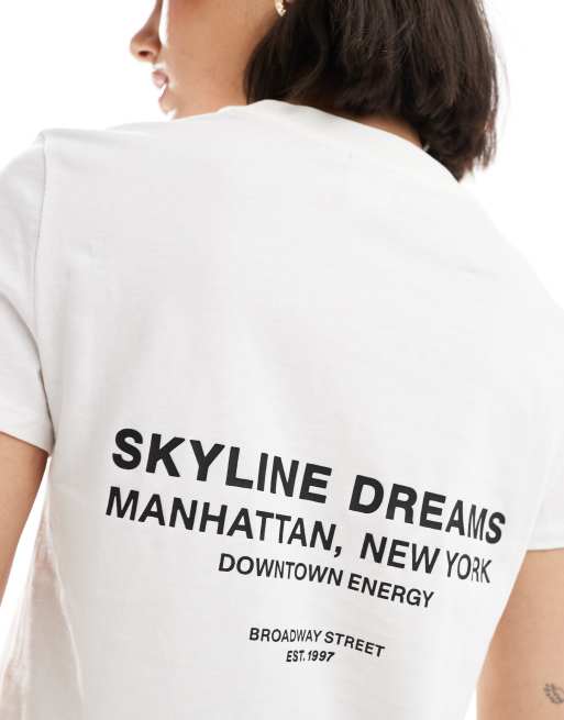 Bershka Soho oversized tee in white | ASOS