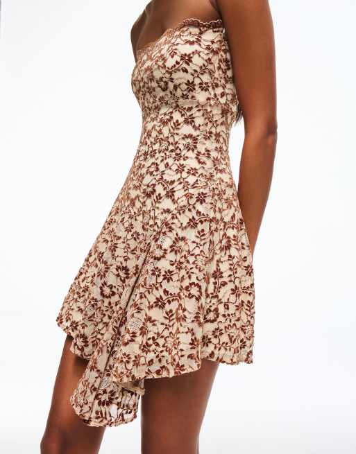 Bershka - Sort minikjole med bandeausnit, 4 af 4
