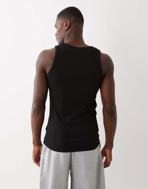 Bershka - Sort ribstrikket overdel, 3 af 5
