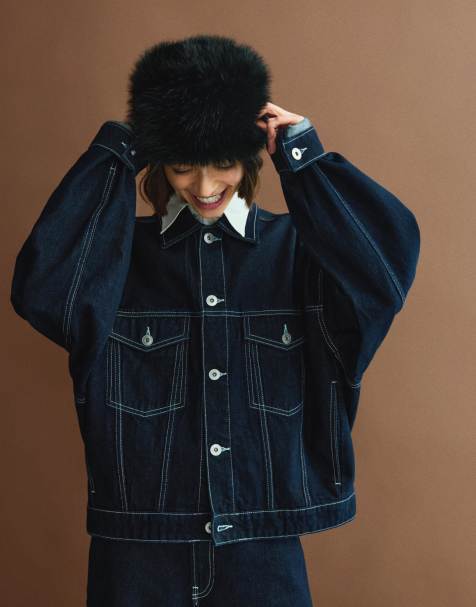 Bershka - Sort vamset baret - view 1