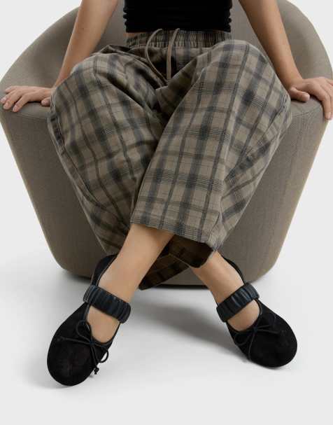 Bershka - Sorte ballerinaer med blonder - view 1