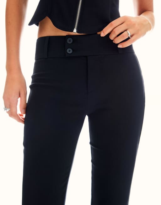 Bershka - Sorte bukser i bengalin, 3 af 4