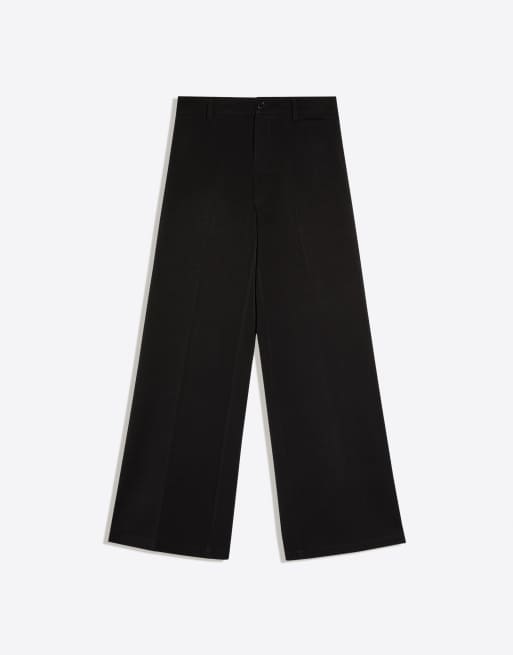 Bershka - Sorte bukser med vide ben, 5 af 5