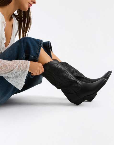 Bershka - Sorte cowboystøvler - view 1