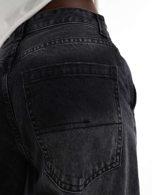 Bershka - Sorte og forvaskede baggy skater-jeans, 3 af 5