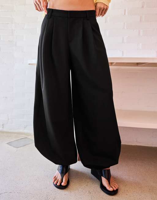 Bershka - Sorte sarouel-bukser, 2 af 4