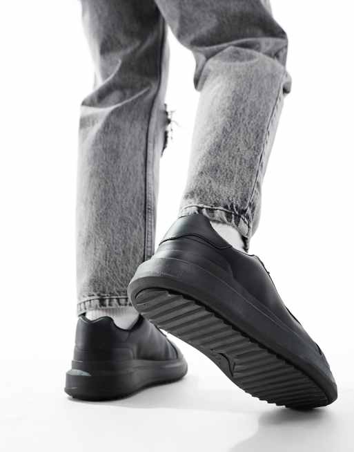 Bershka - Sorte sneakers med chunky, kontrasterende detalje på hælen, 5 af 5