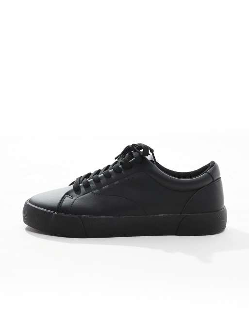 Bershka - Sorte sneakers med snørebånd , 4 af 5