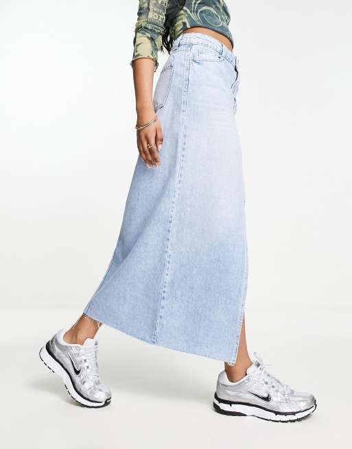 Long jeans outlet skirt bershka