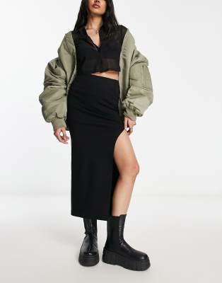 Bershka Slit Mini Skirts for Women