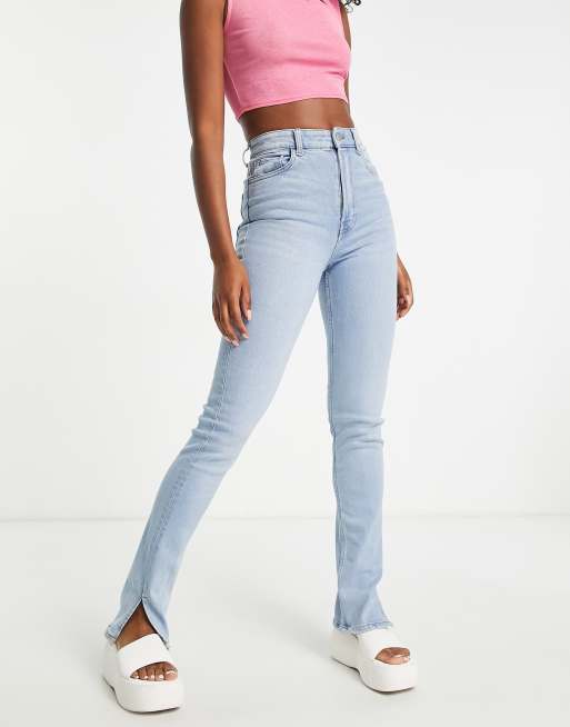 Split best sale colour jeans