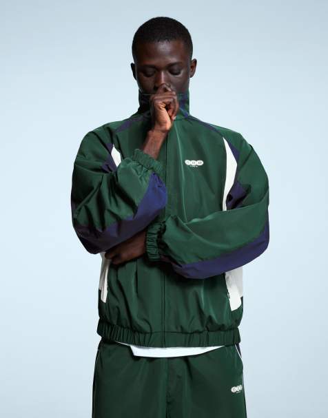 Bershka – Sportjacke aus Funktionsgewebe in Grün - view 1