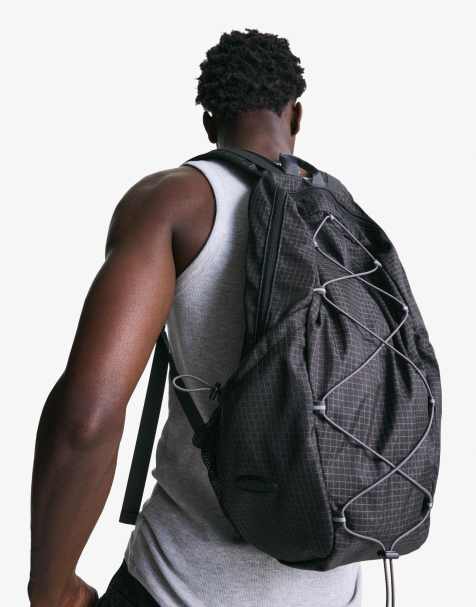 Bershka Sports backpack in black - view 1