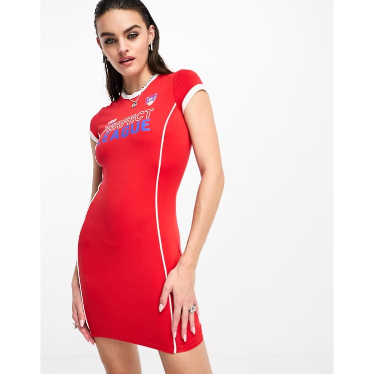 Red sporty sales dress