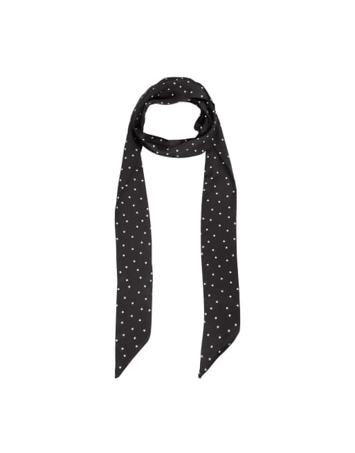 Bershka Star print neckerchief in black, 4 of 4