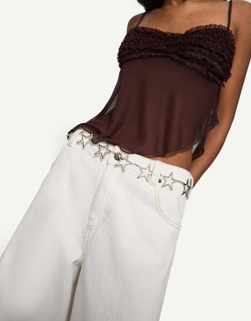 Bershka - Sterrenriem in zilver, 2 van 3