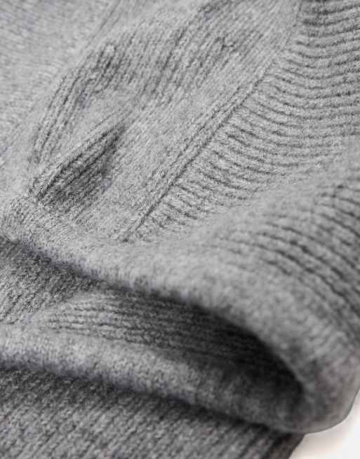 Bershka stickad balaklava i grått, 2 av 4