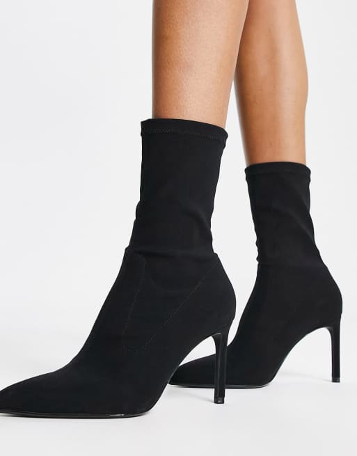 Black sock hotsell boot stiletto