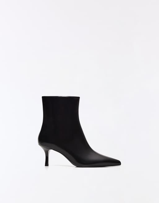 Bershka - Stivaletti neri con tacchetto a spillo, 3 di 6