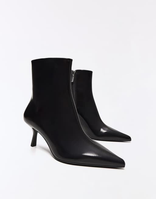 Bershka - Stivaletti neri con tacchetto a spillo, 4 di 6