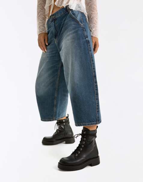 Bershka stivaletti stringati neri - view 1