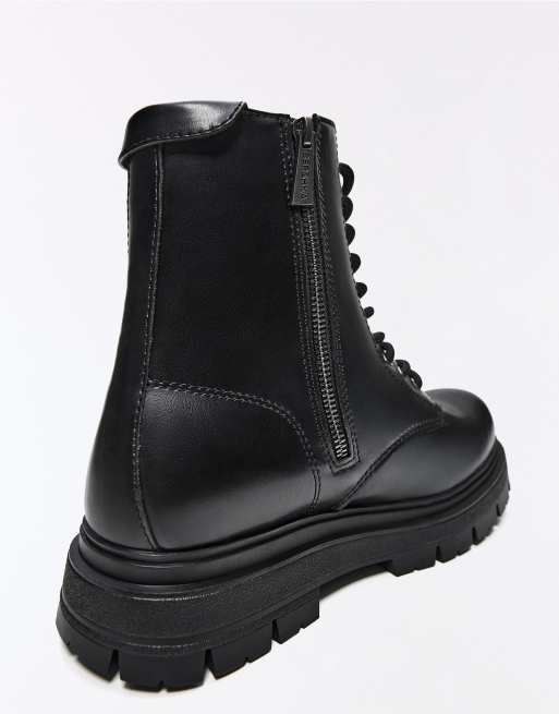 Bershka stivaletto stringato nero, 6 di 6