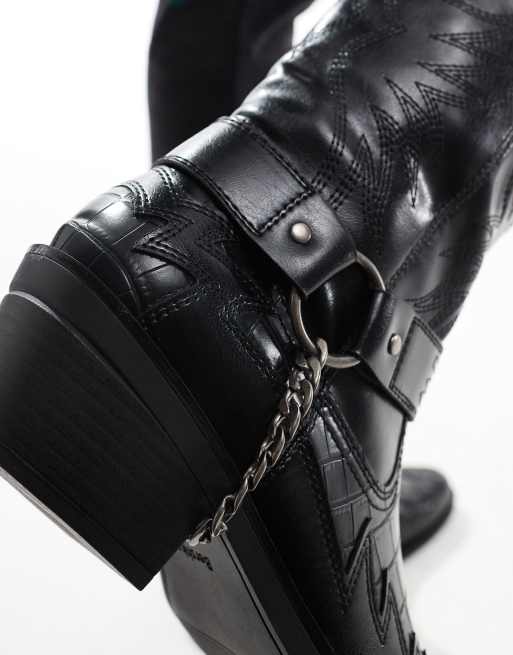 Bershka biker boots sales