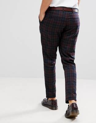 checked trousers mens asos