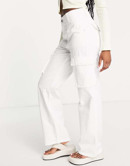 Lokken stap in zwaard white cargo pants bershka Vermoorden Monetair smog