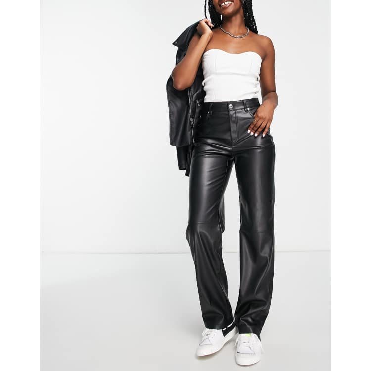 Shop Bershka Leather Trousers for Women up to 65% Off