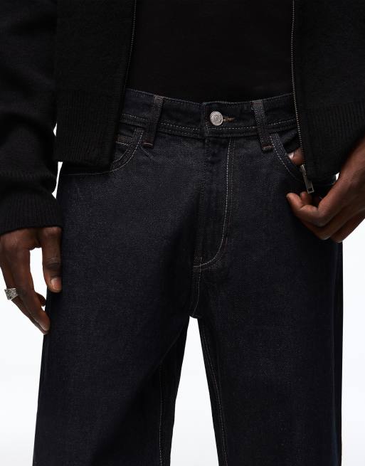 Bershka Straight-leg jeans in blue, 2 of 4