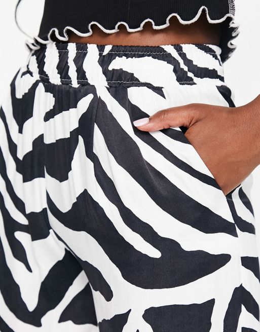 Zebra Print Straight Leg Pants – Decades Inc.