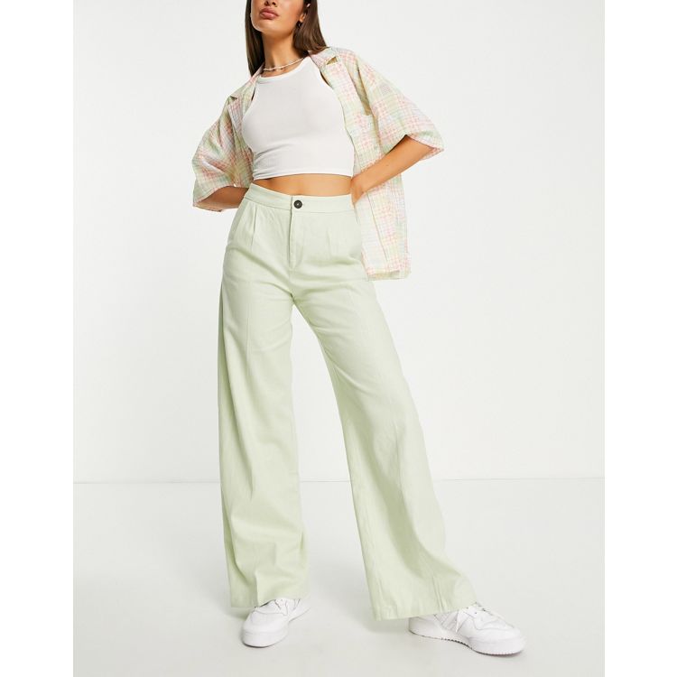 Labelrail x Pose and Repeat wide leg tailored pants with flames in glitter  pastel - part of a set