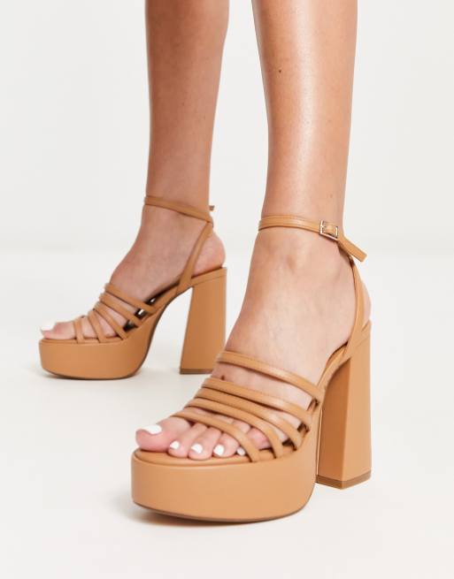 Tan sales platform heel