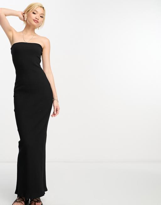 Black tube 2024 bodycon dress